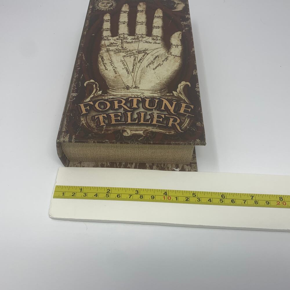 NWOT Halloween FORTUNE TELLER spell book spellbook tabletop decor - Picture 7 of 8